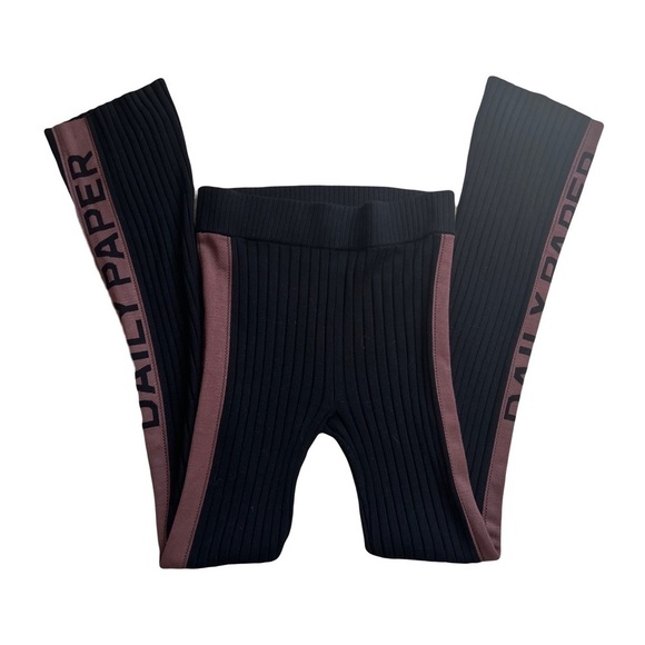 Daily Paper Pants - Daily Paper Black and Brown Leggings
